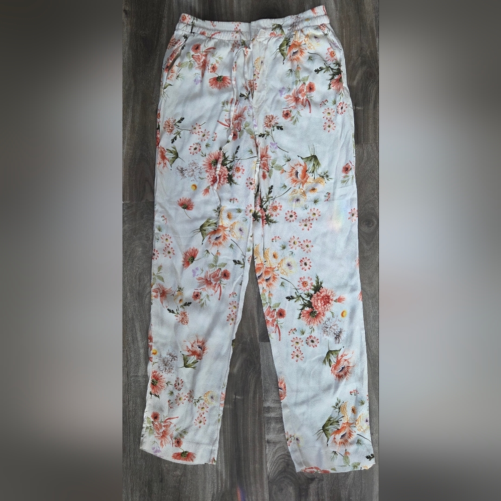 Zara Floral Print Pants - Multicolor